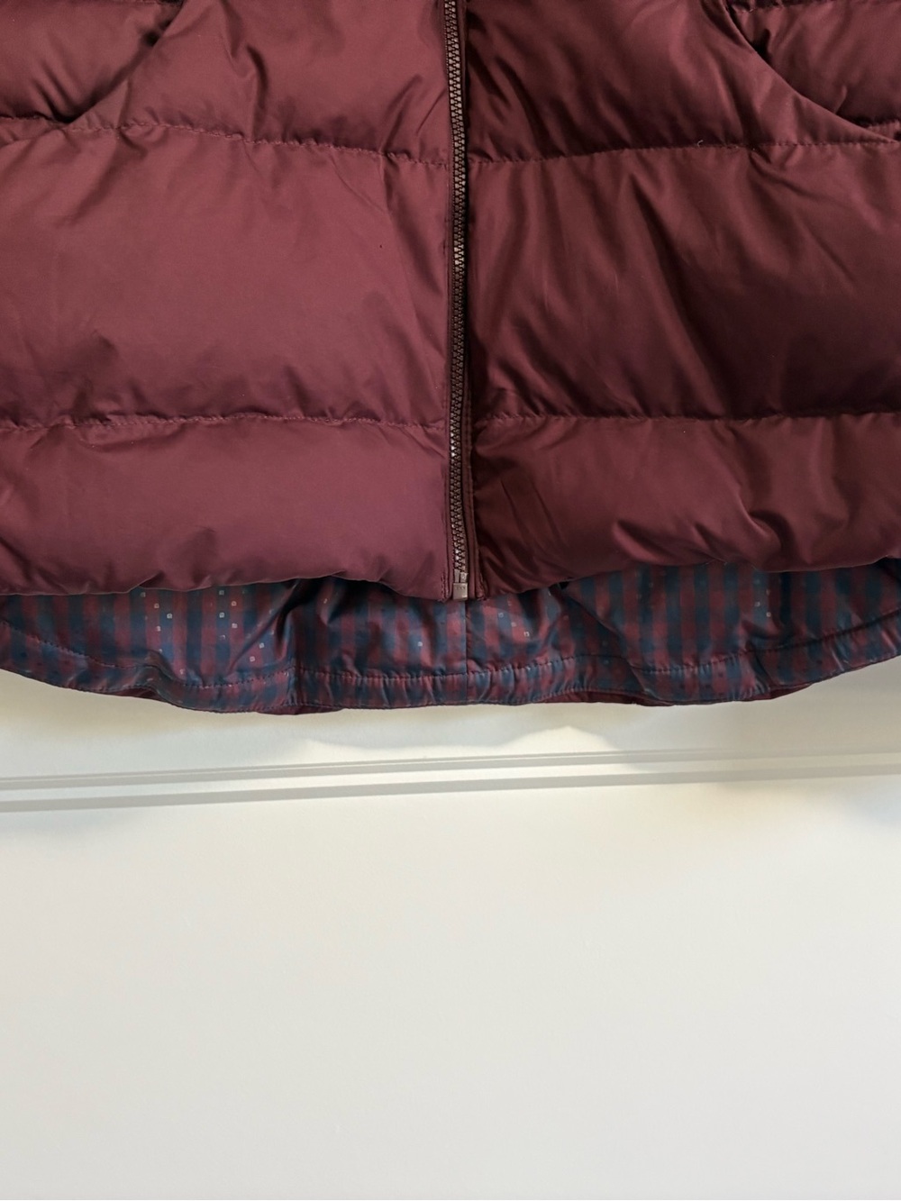 LululemonFluffin Sweat Life Goose Down Plum Purple Hooded Jacket Coat Size 8 - Picture 14 of 16